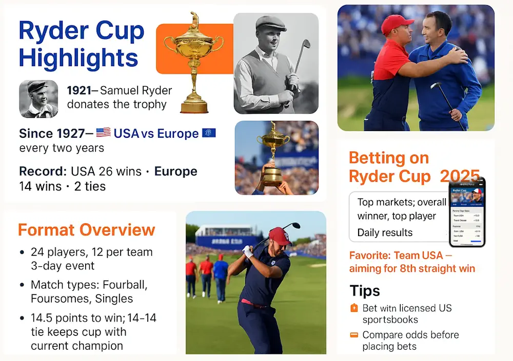 Ryder-cup History and format Infographic